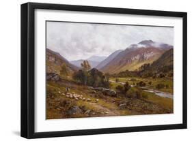 A River Valley with a Mountainous Landscape Beyond-Alfred, Jr. Glendening-Framed Giclee Print