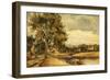 A Riverside, 1829 (Oil on Panel)-Frederick Waters Watts-Framed Giclee Print