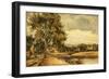 A Riverside, 1829 (Oil on Panel)-Frederick Waters Watts-Framed Giclee Print