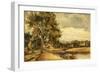A Riverside, 1829 (Oil on Panel)-Frederick Waters Watts-Framed Giclee Print