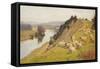 A Riverside Pasture with Sheep-William Sidney Cooper-Framed Stretched Canvas