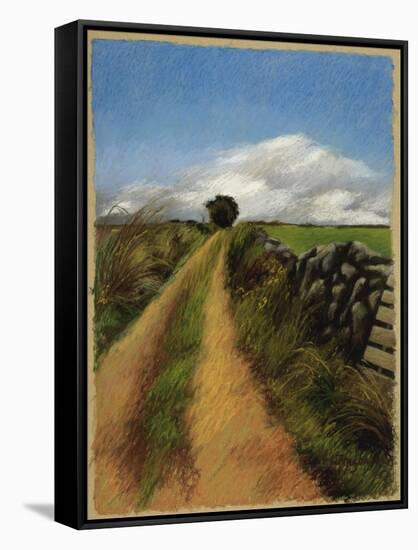 A Road in Galway-Helen J. Vaughn-Framed Stretched Canvas