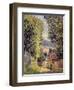 A Road in Louveciennes, 1883-Alfred Sisley-Framed Giclee Print