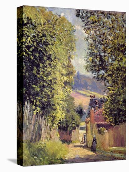 A Road in Louveciennes, 1883-Alfred Sisley-Stretched Canvas