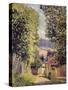 A Road in Louveciennes, 1883-Alfred Sisley-Stretched Canvas