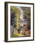 A Road in Louveciennes, 1883-Alfred Sisley-Framed Giclee Print