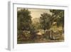 A Road in North Wales with Figures, C.1840-David Cox-Framed Giclee Print