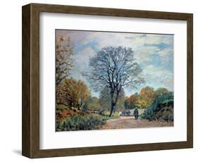 A Road in Seine-Et-Marne, 1878-Alfred Sisley-Framed Giclee Print