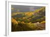 A Road Meanders Through the Brilliant Fall Colors of the San Juan Mountains of Colorado-John Alves-Framed Photographic Print