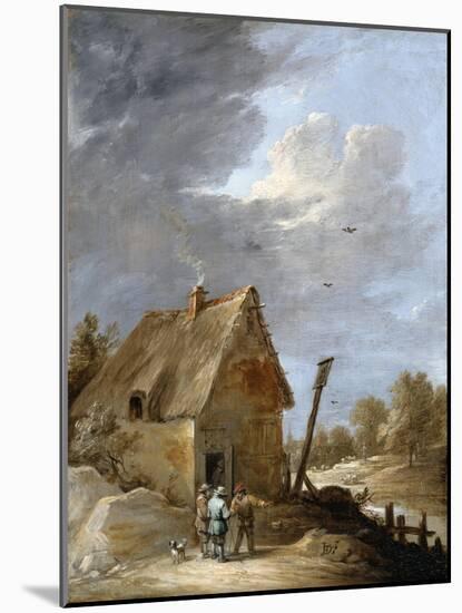 A Road Near a Cottage-David Teniers the Younger-Mounted Giclee Print