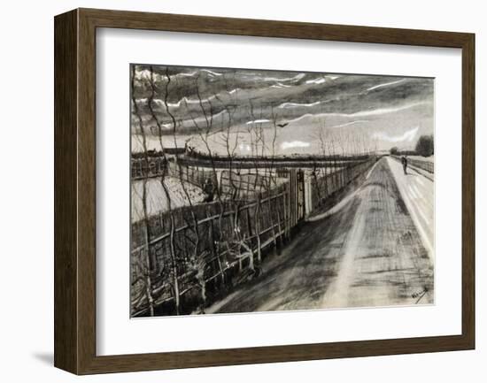 A Road near Loosduinen-Vincent van Gogh-Framed Giclee Print