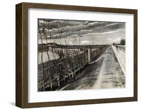 A Road near Loosduinen-Vincent van Gogh-Framed Giclee Print