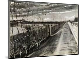 A Road near Loosduinen-Vincent van Gogh-Mounted Giclee Print