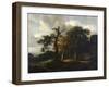 A Road Through an Oak Wood-Jacob Isaacksz Van Ruisdael-Framed Giclee Print