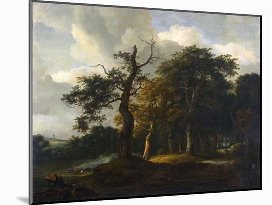A Road Through an Oak Wood-Jacob Isaacksz Van Ruisdael-Mounted Giclee Print