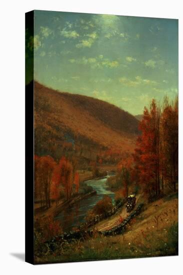 A Road Through Belvedere, Vermont-Thomas Worthington Whittredge-Stretched Canvas