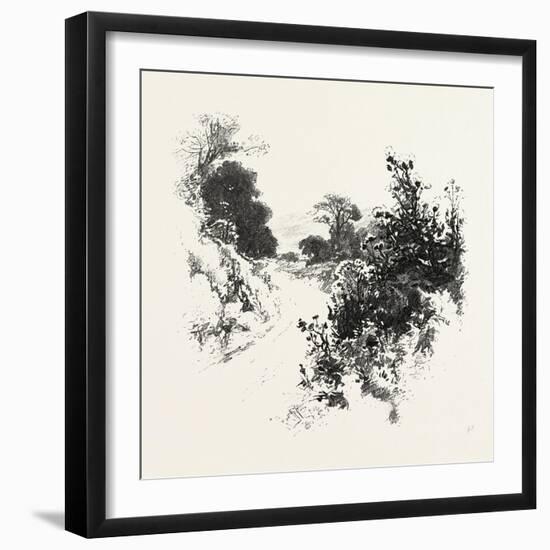 A Roadside Sketch, Canada, Nineteenth Century-null-Framed Giclee Print