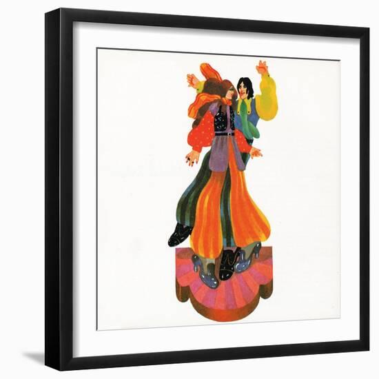 A Roaring 20's Disco, from 'Carnaby Street' by tom Salter, 1970-Malcolm English-Framed Giclee Print