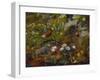 A Robin at the Foot of a Tree-Olaf August Hermansen-Framed Giclee Print