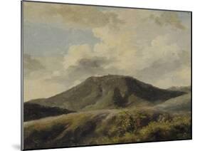 A Rocca di Papa : le Monte Cavo sous un ciel nuageux-Pierre Henri de Valenciennes-Mounted Giclee Print