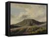 A Rocca di Papa : le Monte Cavo sous un ciel nuageux-Pierre Henri de Valenciennes-Framed Stretched Canvas