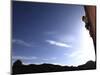 A Rock Climber Tackles An Overhanging Wall on the Cliffs of Indian Creek, South Eastern Utah-David Pickford-Mounted Photographic Print