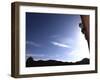 A Rock Climber Tackles An Overhanging Wall on the Cliffs of Indian Creek, South Eastern Utah-David Pickford-Framed Photographic Print