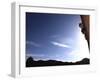 A Rock Climber Tackles An Overhanging Wall on the Cliffs of Indian Creek, South Eastern Utah-David Pickford-Framed Photographic Print