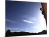 A Rock Climber Tackles An Overhanging Wall on the Cliffs of Indian Creek, South Eastern Utah-David Pickford-Mounted Photographic Print