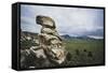 A Rock Formation In The City Of Rocks National Reserve, Idaho-Louis Arevalo-Framed Stretched Canvas