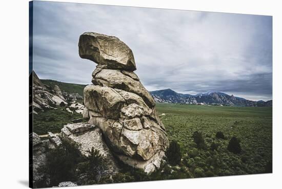 A Rock Formation In The City Of Rocks National Reserve, Idaho-Louis Arevalo-Stretched Canvas