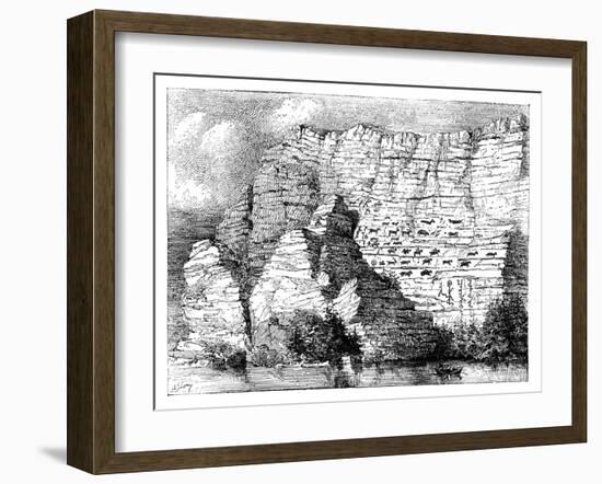 A Rock Inscription on the Banks of the Yenisei River, 1895-null-Framed Giclee Print