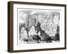 A Rock Inscription on the Banks of the Yenisei River, 1895-null-Framed Giclee Print