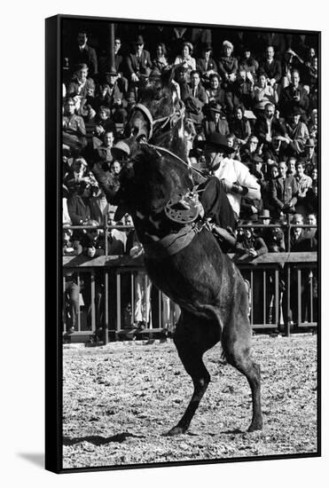 A Rodeo in Buenos Aires-Mario de Biasi-Framed Stretched Canvas