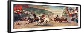 A Roman Chariot Race, Illustration from 'Hutchinson's History of the Nations'-null-Framed Giclee Print