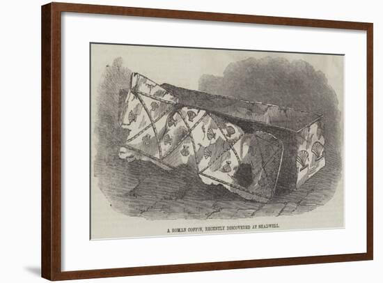 A Roman Coffin, Recently Discovered at Shadwell-null-Framed Giclee Print