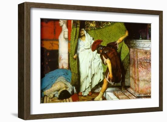 A Roman Emperor AD 41-Sir Lawrence Alma-Tadema-Framed Art Print