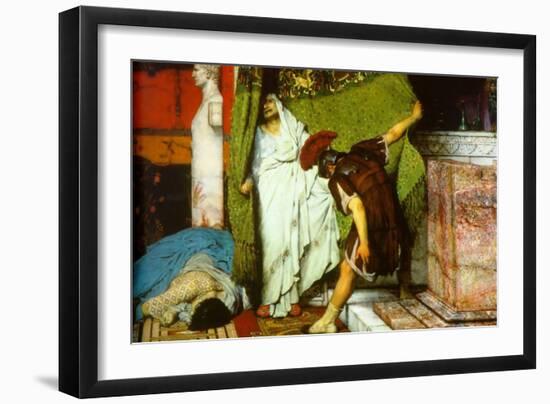 A Roman Emperor AD 41-Sir Lawrence Alma-Tadema-Framed Art Print