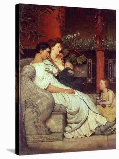 A Roman Family-Sir Lawrence Alma-Tadema-Stretched Canvas