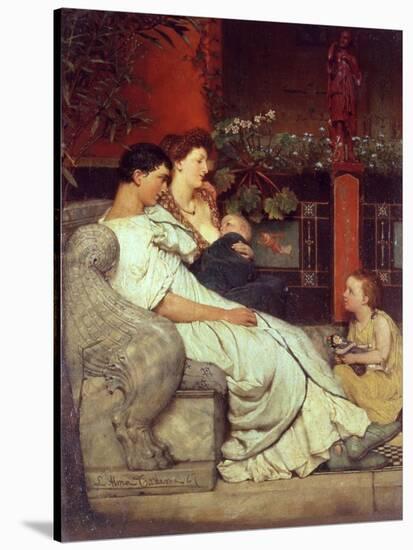 A Roman Family-Sir Lawrence Alma-Tadema-Stretched Canvas