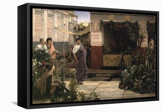 A Roman Flower Market, 1868-Sir Lawrence Alma-Tadema-Framed Stretched Canvas