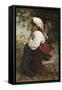 A Roman Girl-Jacob Henricus Maris-Framed Stretched Canvas
