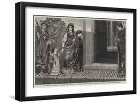 A Roman Lady Returning from Making Purchases-Sir Lawrence Alma-Tadema-Framed Giclee Print