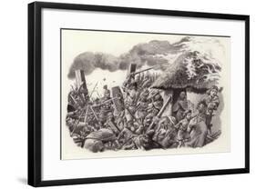 A Roman Legion Storms Maiden Castle-Pat Nicolle-Framed Giclee Print