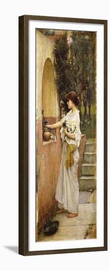 A Roman Offering-John William Waterhouse-Framed Premium Giclee Print