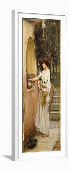 A Roman Offering-John William Waterhouse-Framed Premium Giclee Print