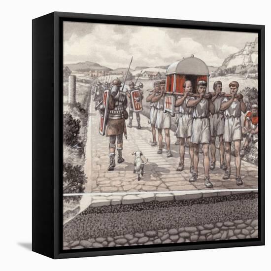 A Roman Road-Pat Nicolle-Framed Stretched Canvas