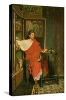 A Roman Scribe-Sir Lawrence Alma-Tadema-Stretched Canvas