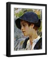 A Roman Shepherd, 1908-1909-Umberto Coromaldi-Framed Giclee Print