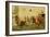 A Roman Street Scene with Musicians and a Performing Monkey-Modesto Faustini-Framed Giclee Print